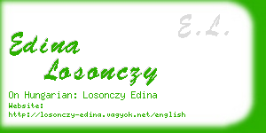 edina losonczy business card